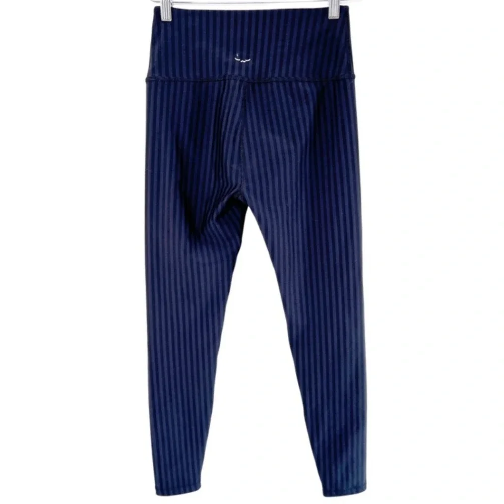 Beyond Yoga Caught In The Midi‎ High Waist Pinstripe Leggings Womens Size Medium